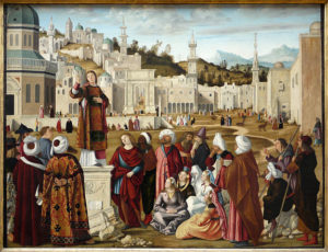 Der heilige Stephanus predigt in Jerusalem, Louvre, Paris